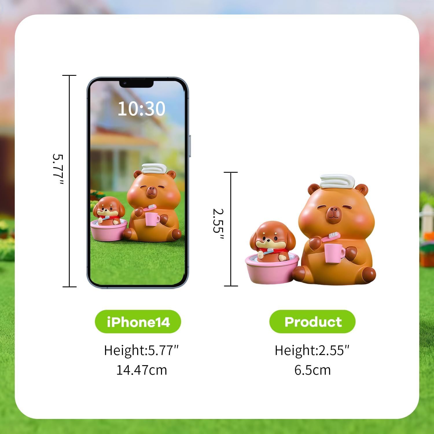 2 Pcs Capybara and Dog Friends Series Blind Box Figures, Random Design Action Figures Collectible Toys for Birthday Gift, Home Decorations, Single Box