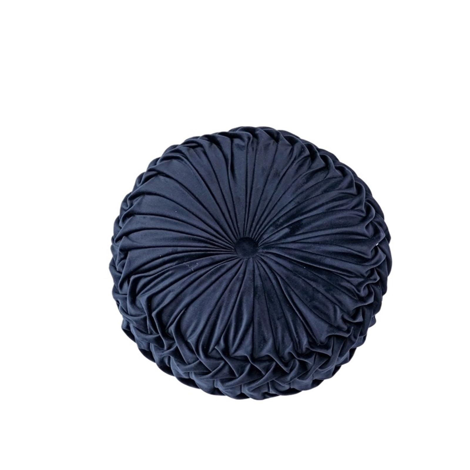 HEUchuan Round Velvet Pleated Throw Pillows 15''