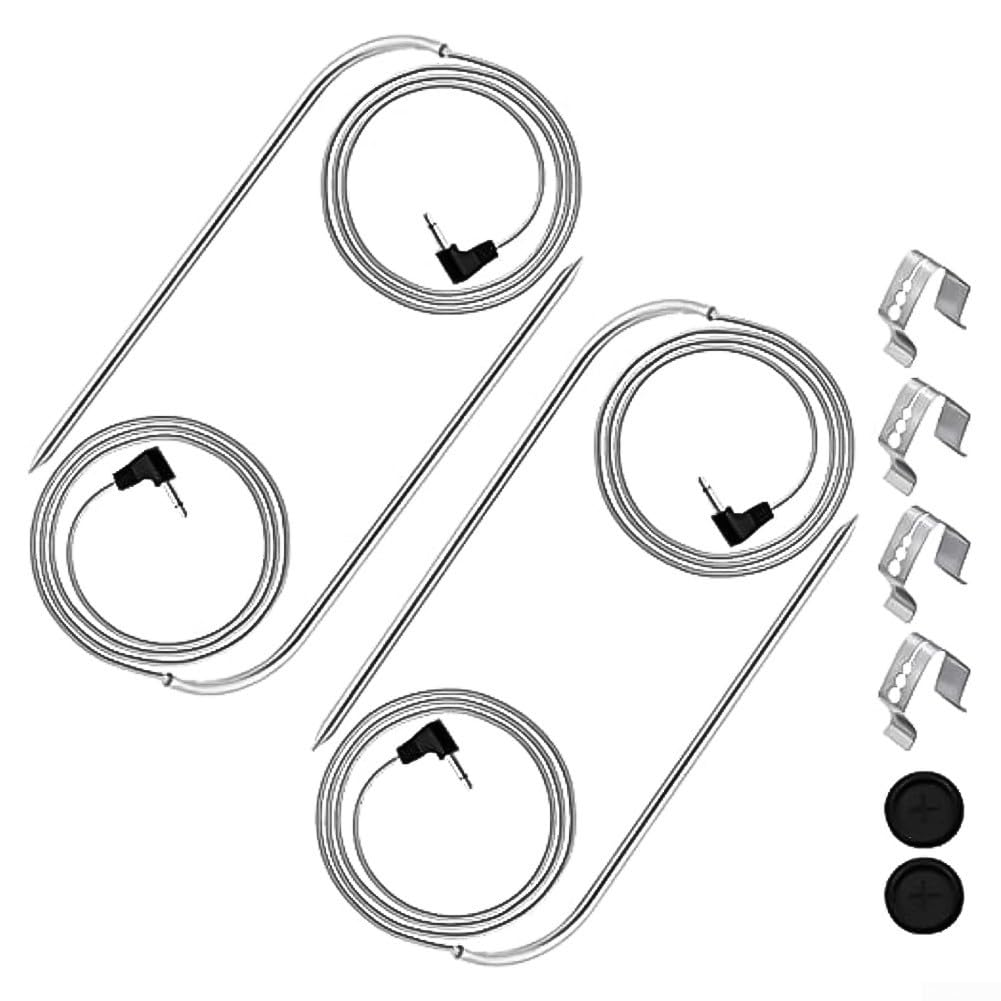 9004190170 Sonda de carne, repuesto para Gravity Series 560/800/1050, con clips de parrilla y ojal de sonda (4 juegos)