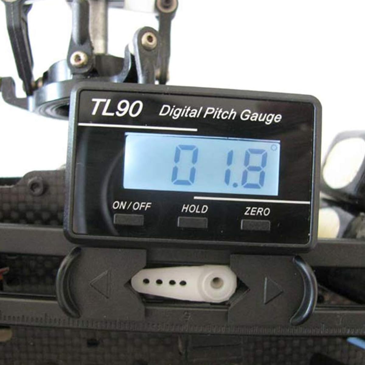 Jauge de pas numérique pour hélicoptère RC, écran LCD rétroéclairé, rotor principal 250-800 mm, inversion automatique de l'écran, verrouillage de l'angle