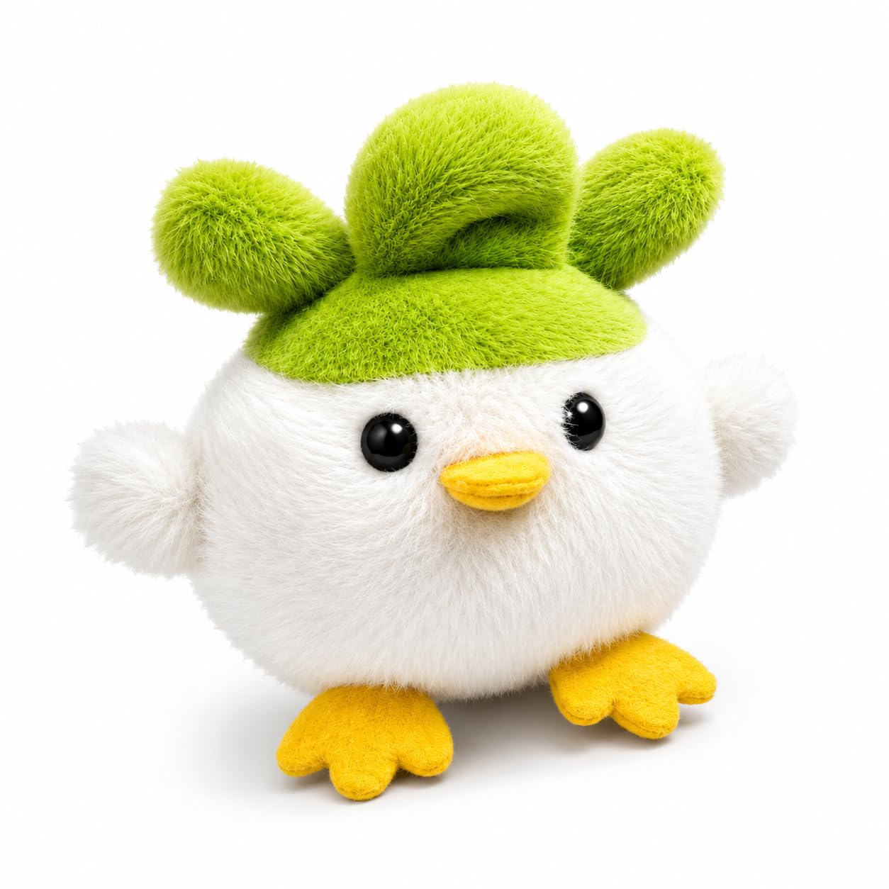Cute Chick Plush Toy with Green Hat, Soft Stuffed Animal Plushie Keychain for Kids Girls Boys, Kawaii Backpack Bag Charm, Room Decor, Birthday Return Gift, Travel Buddy, Collectible Plush Toy-image-37