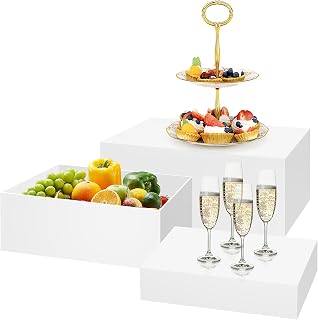 3 Stück Buffet-Erhöhungen, Acryl-Lebensmittelerhöhungen für Buffettisch