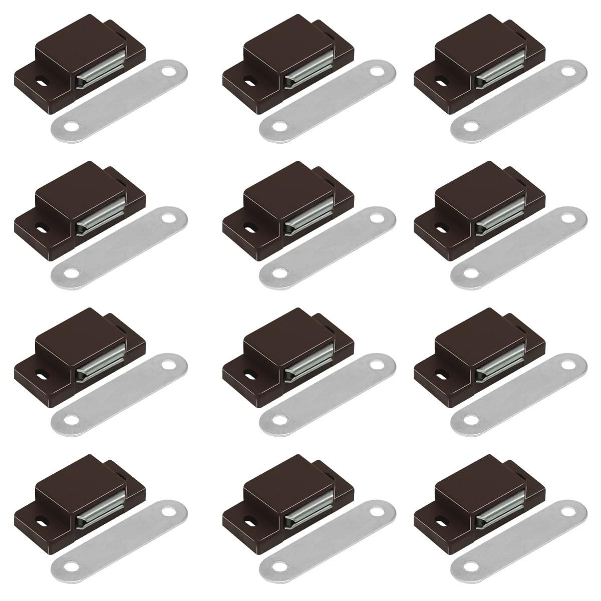 Serplex® 12Pcs Magnetic Door Catches for Cabinets and Closets, Strong Magnetic Door Latches for Cupboards, Drawers, and Furniture Doors-picture-19