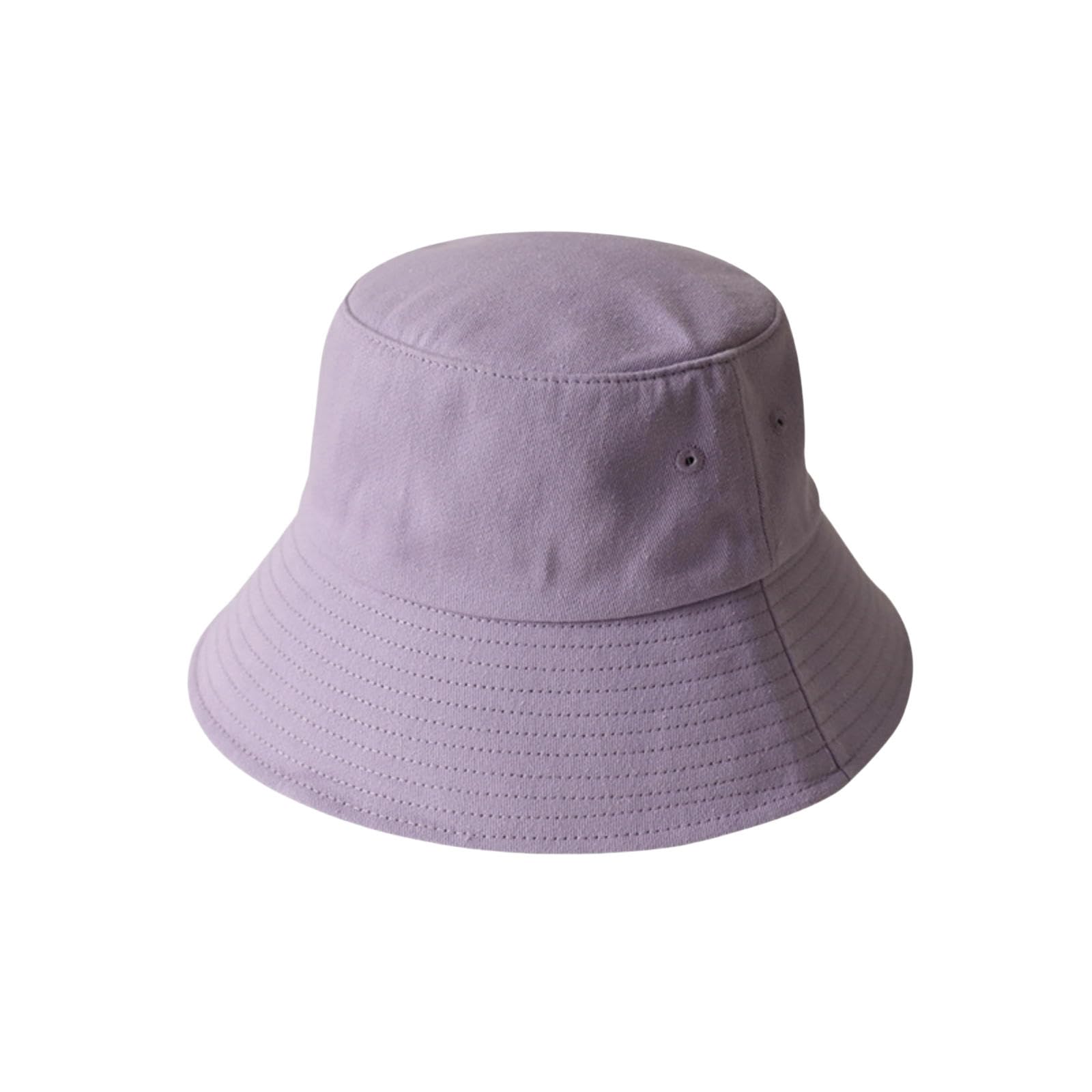 Chapeau de pêcheur large bord protection solaire bucket hat mixte violet l ventilé