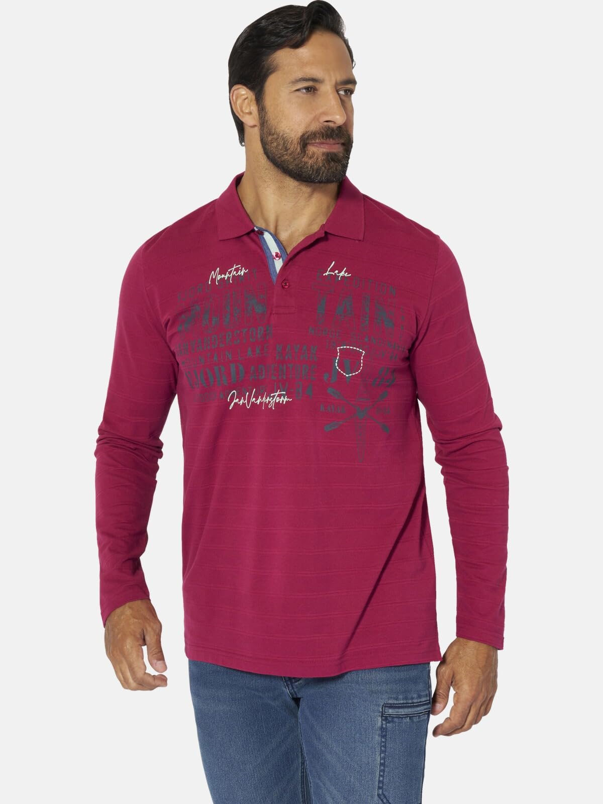 Jan Vanderstorm Hombre Polo De Manga Larga Makse