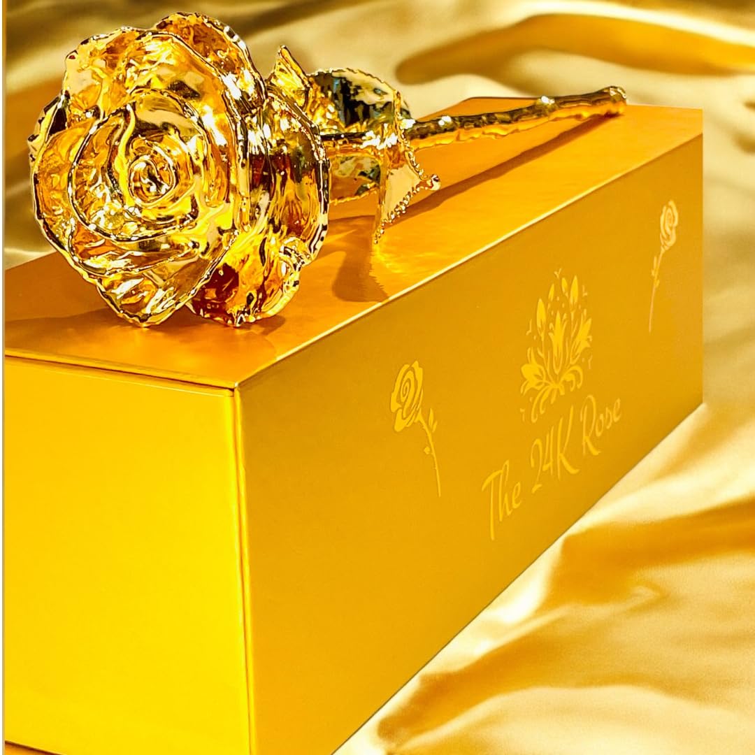 The 24K Rose, 100% Real Rose 24K Gold Plated. Handmade in Small batches ...