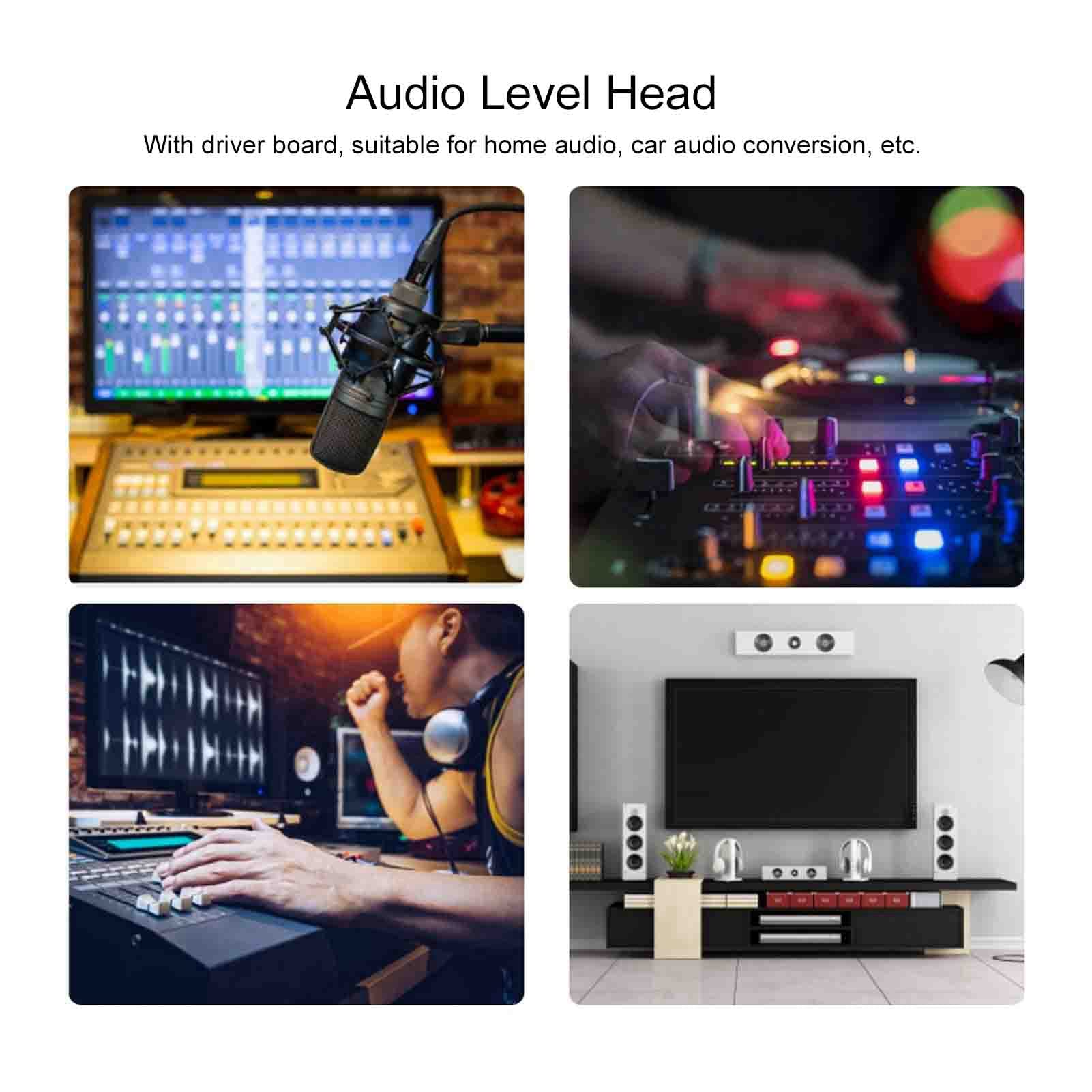 VU Meter Head DB Audio Level Tester mit Treiberplatine für Heimwerker