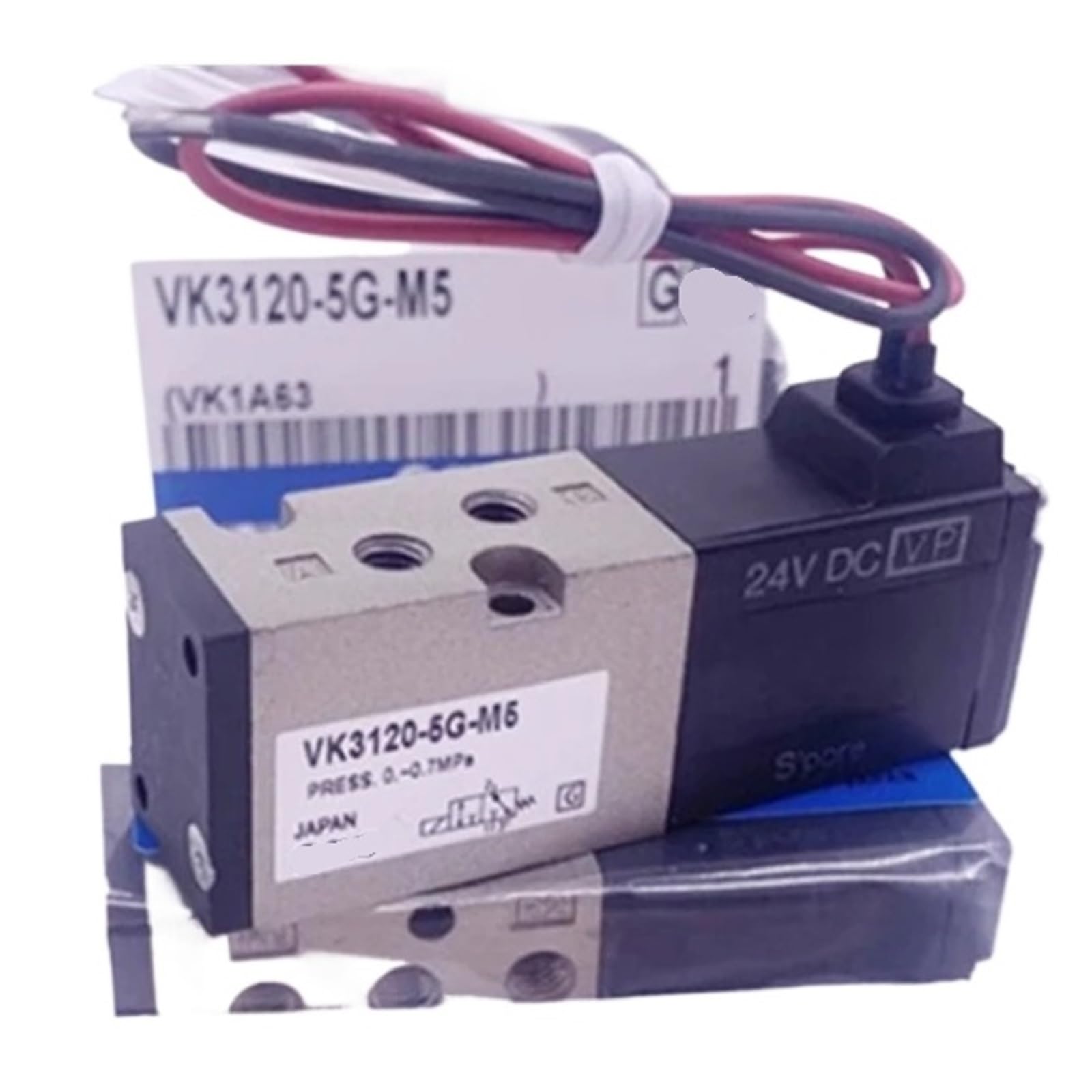SJJBVPYX 1pcs 5 Port Solenoid Valve VK3120-5G-M5-5GS-M5-5D-M5-5G-01-5DZ-M5-4DZ-01-3DZ-M5-3DZ-01-3G-01-3G-M5-4D-01-4D-M5(VK3120-3G-01)