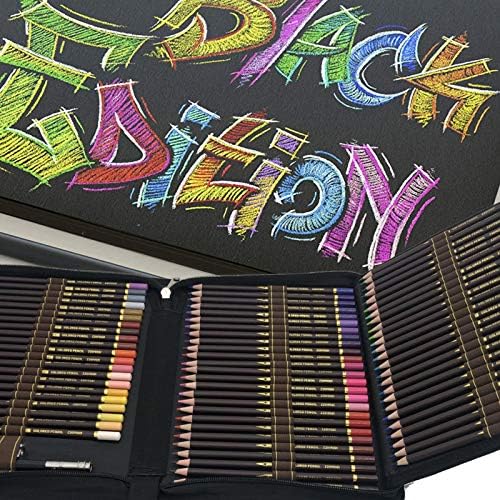 78 Colouring Pencils Art Set,Coloured Drawing and Sketching Pencil in Big Pencil Case Zip-Up,Soft Wax-Based Cores,Ideal for Adults & Pro Artists Drawing, Sketching,Colouring
