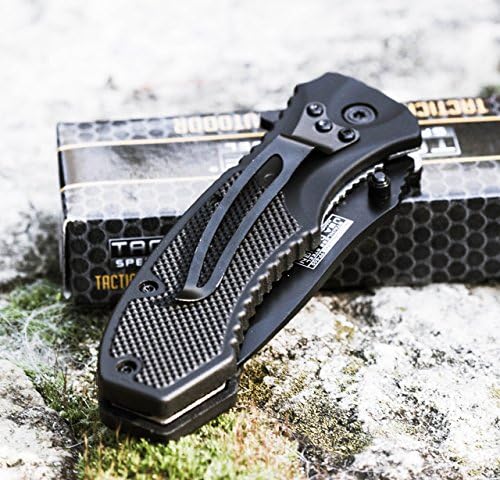 TAC FORCE BLACK TACTICAL Pocket Knife Folding Blade NEW! (Original Version)