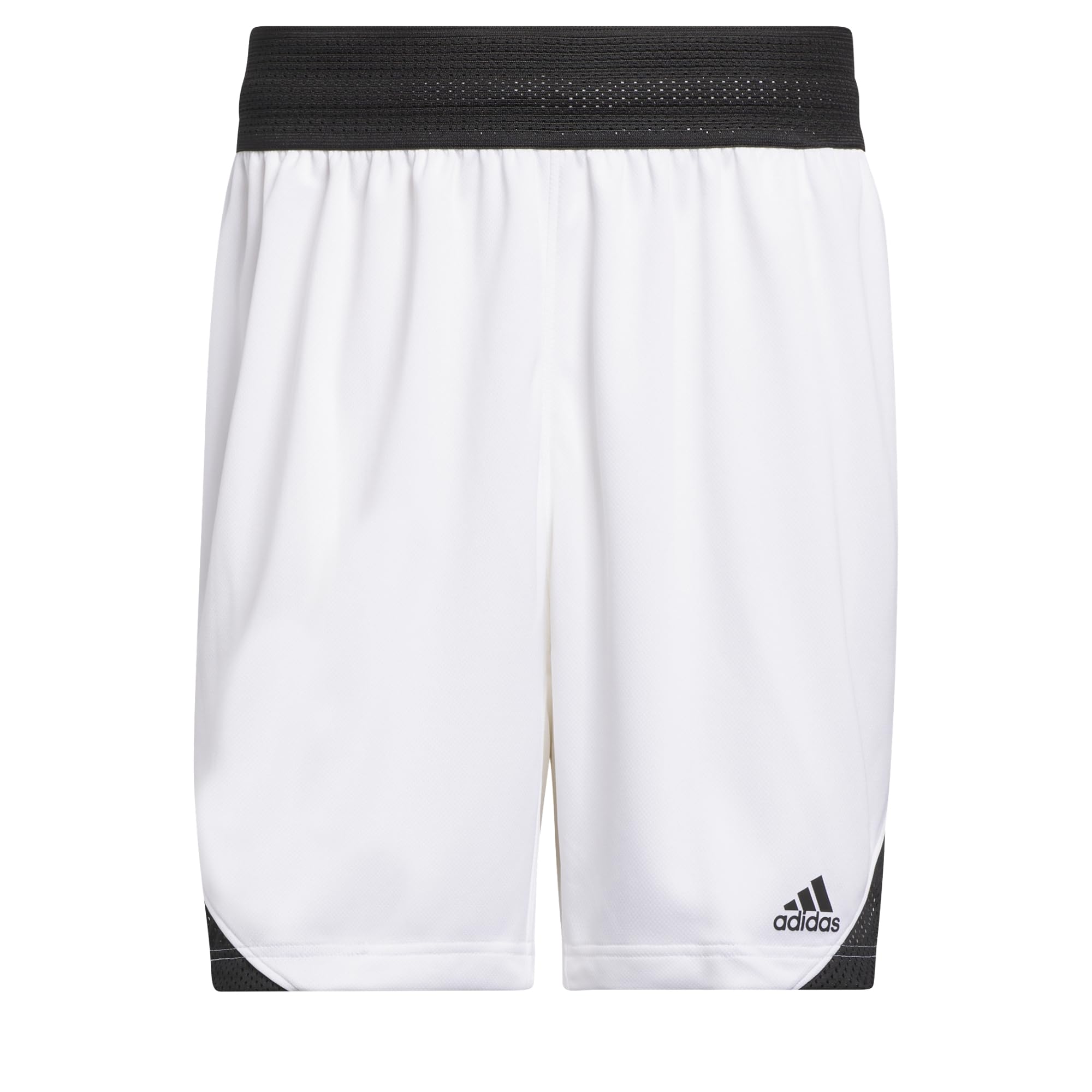 adidas Men's Basketball Icon Squad Short Aeroready, White/Black, S