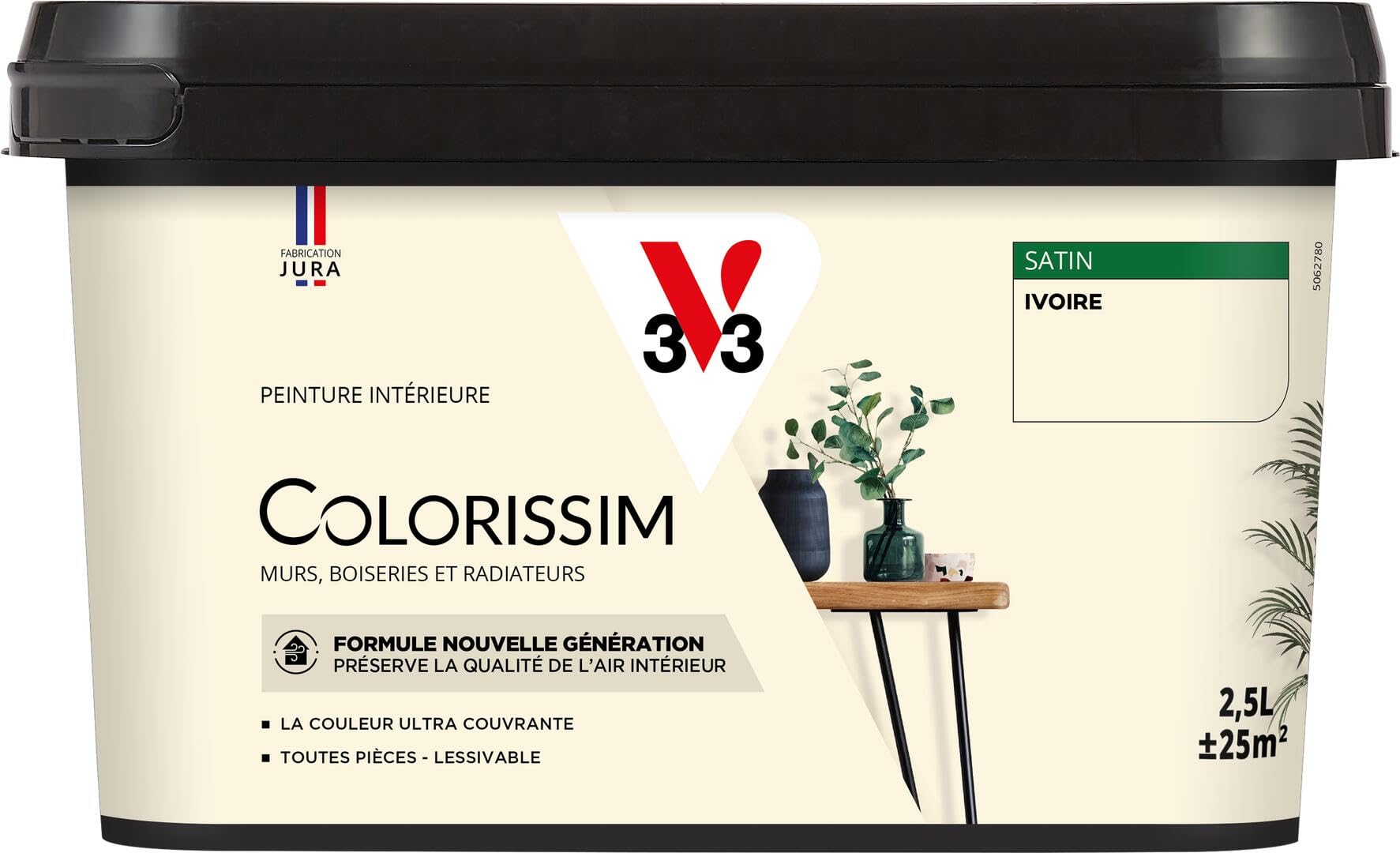 V33 Peinture multi-supports Colorissim® Ivoire satin 2,5L
