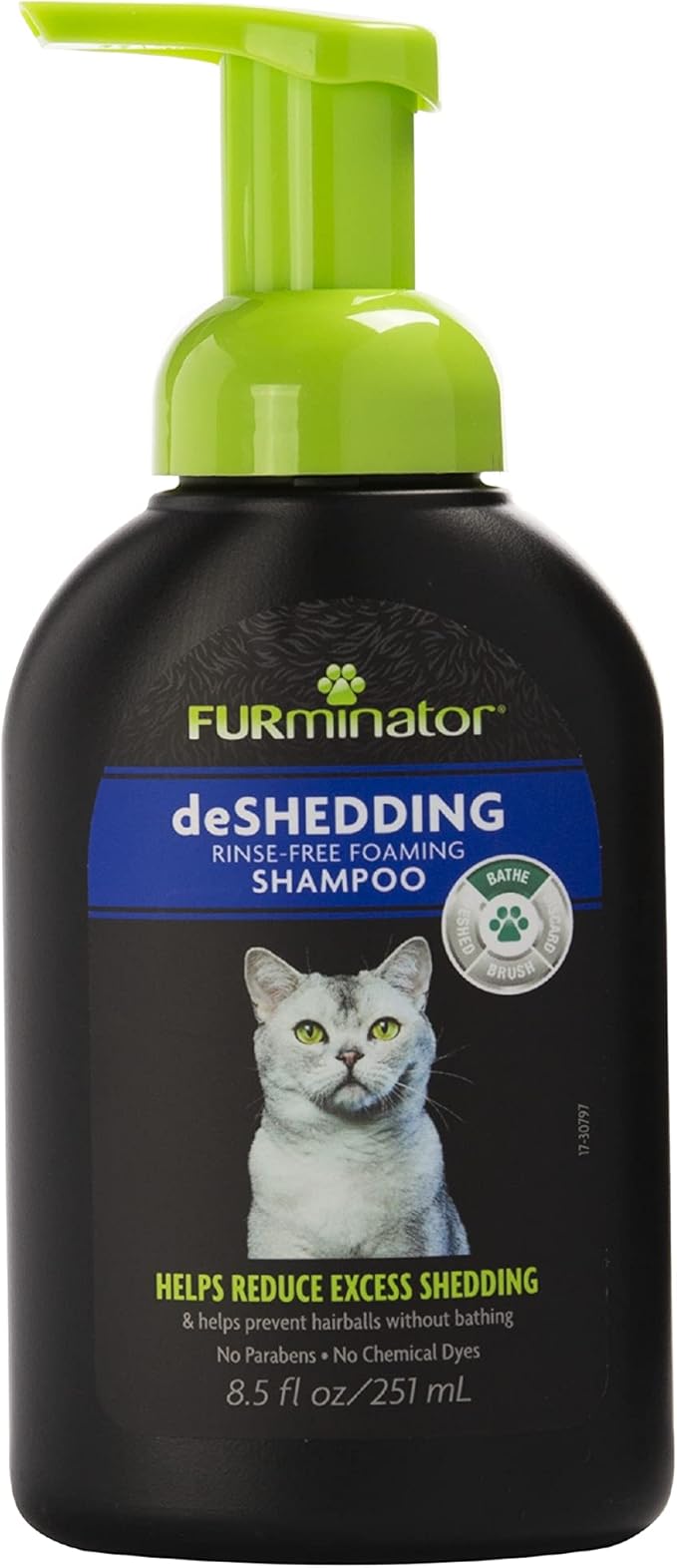 FURminator deShedding Shampoo For Cats, Helps Reduce Excess