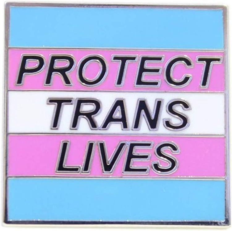 Minimum Mouse Protect Trans Lives Lapel Pin Badge
