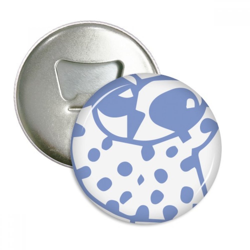 Ouvre-bouteille aimanté oiseau souriant badge 3pcs argenté