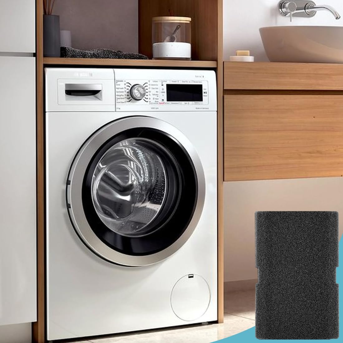 Lot de 4 Filtre Seche Linge- Filtre Éponge pour Sèche-Linge à Pompe Chaleur et Séchoir à Condensation, pour Sèche-Linge à Pompe Chaleur et Séchoir à Condensation（24 * 15 * 1CM）
