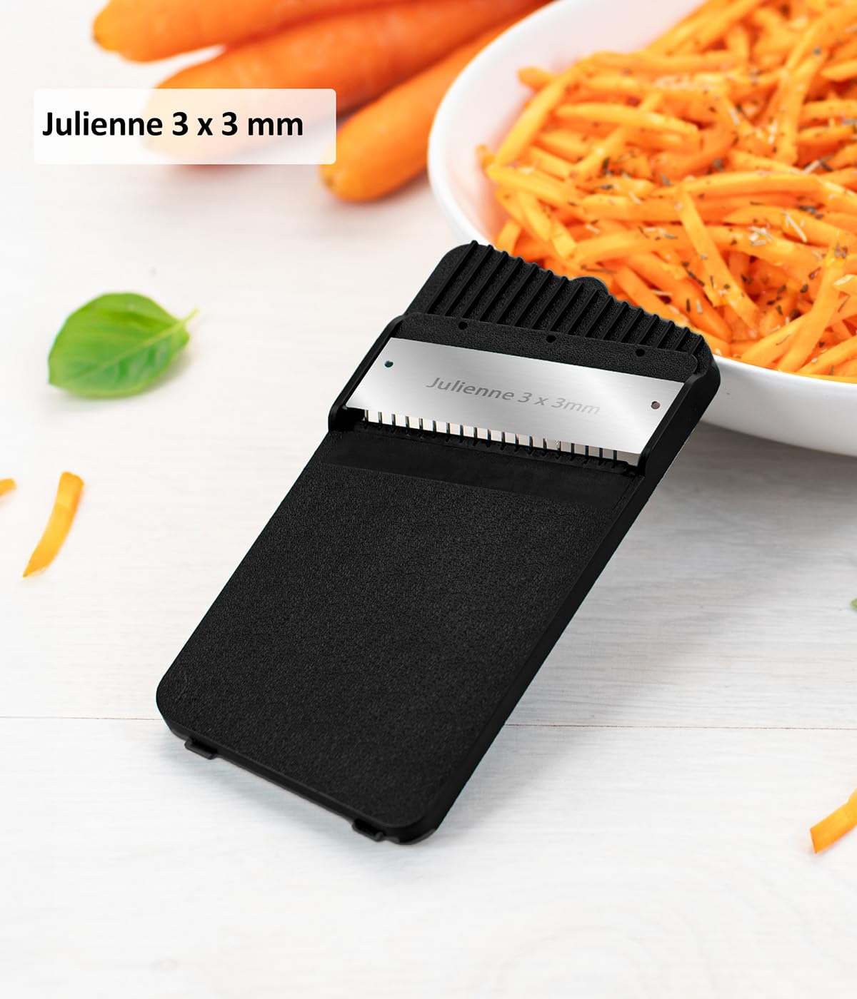 Genius Gemüseschneider Nicer Dicer Mando 12tlg., Gemüsehobel, Gemüse Schneider, Gurkenhobel, Mandoline Vegetable Chopper mit 6 austauschbaren Klingen, Küchenhobel (Rot-Grau)