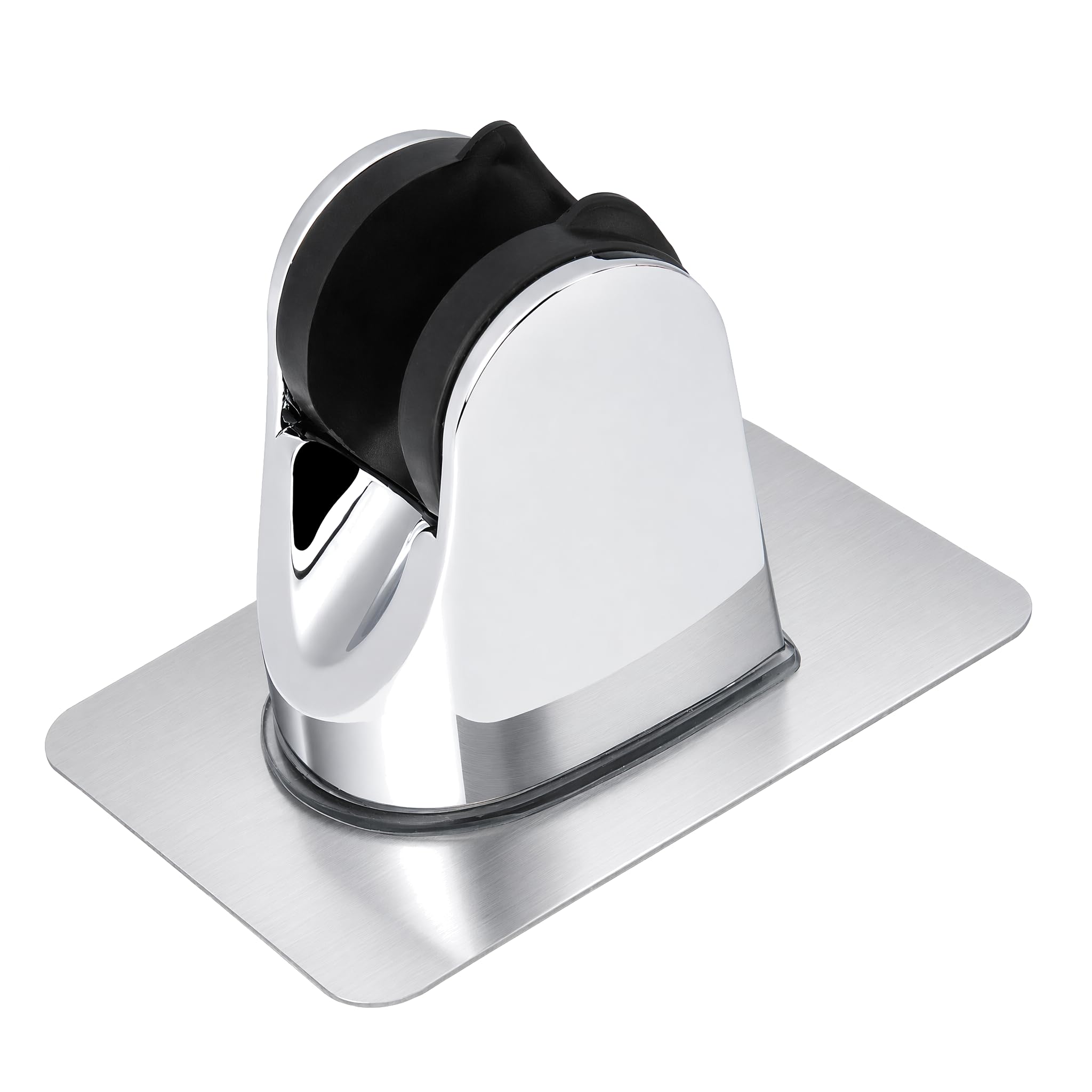 Shower Head Holder Bracket Adjustable Chrome Plated Wall Mount Handheld Showerhead Bidet Sprayer Adhesive Bracket Base Chrome 783335419388