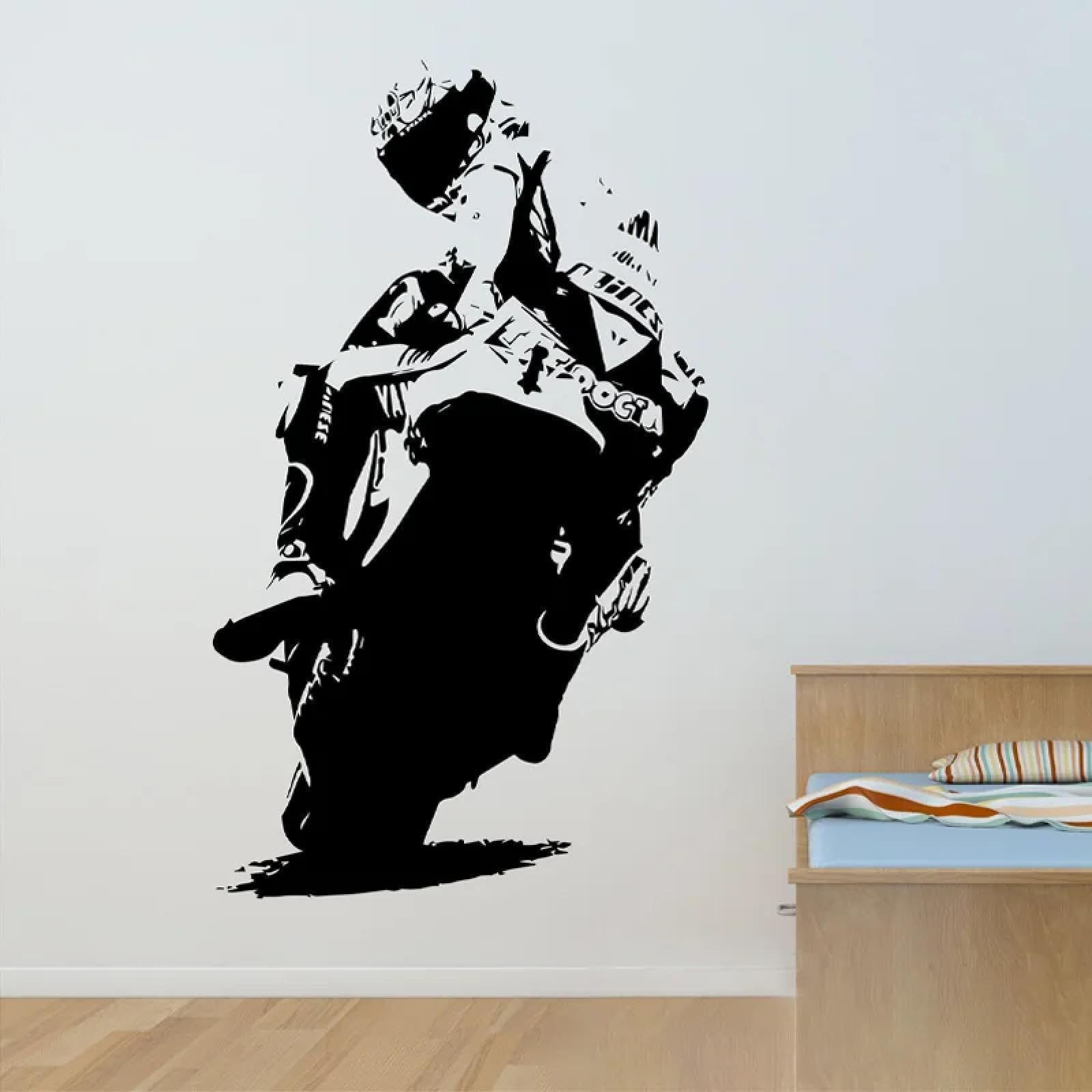 YOUOUSI Cool Off-Road Motorcycle wall Decals, Racer-Themed Children's Room, Teenage Boy's Room, Bedroom wall Art Decals