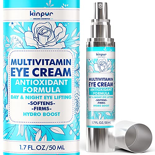 Eye Cream for Dark Circles and Puffiness - Natural Anti-Aging Support - Helps Moisturize and Reduce Wrinkles, Fine Lines, Eye Bags, Dryness - Firming Under Eye Cream for Women and Men, All Skin Types