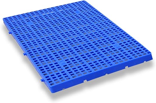 Nestable Transport Pallets, Lightweight Plastic Pallets, Safety Storage Grid Pads for Supermarket Kitchen Warehouse OutdoorBlue-1,60X30X3cm