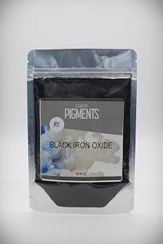 Premium Black Iron Oxide Pigment Powder Concrete, Cement, Mortar, Grout, Epoxy & Resin Colorant 8 oz - Packaged & Shipped from THE USA