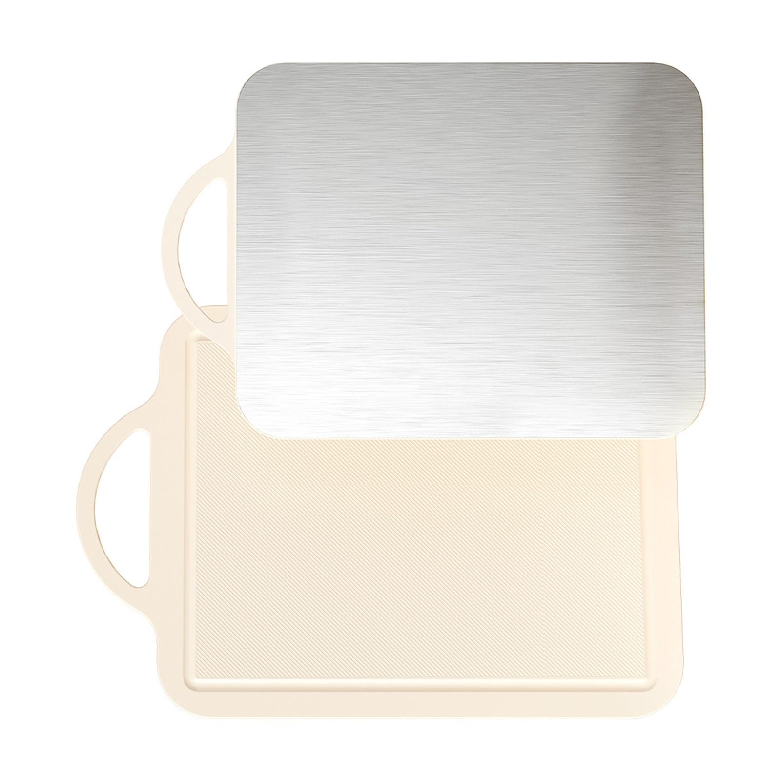 Kalttoy Nonslip Cutting Board Stainless Steel PP Chopping Board Ergonomic Grip Kitchen Essential for Food Preparation Hygienic Stainless Steel Kitchen