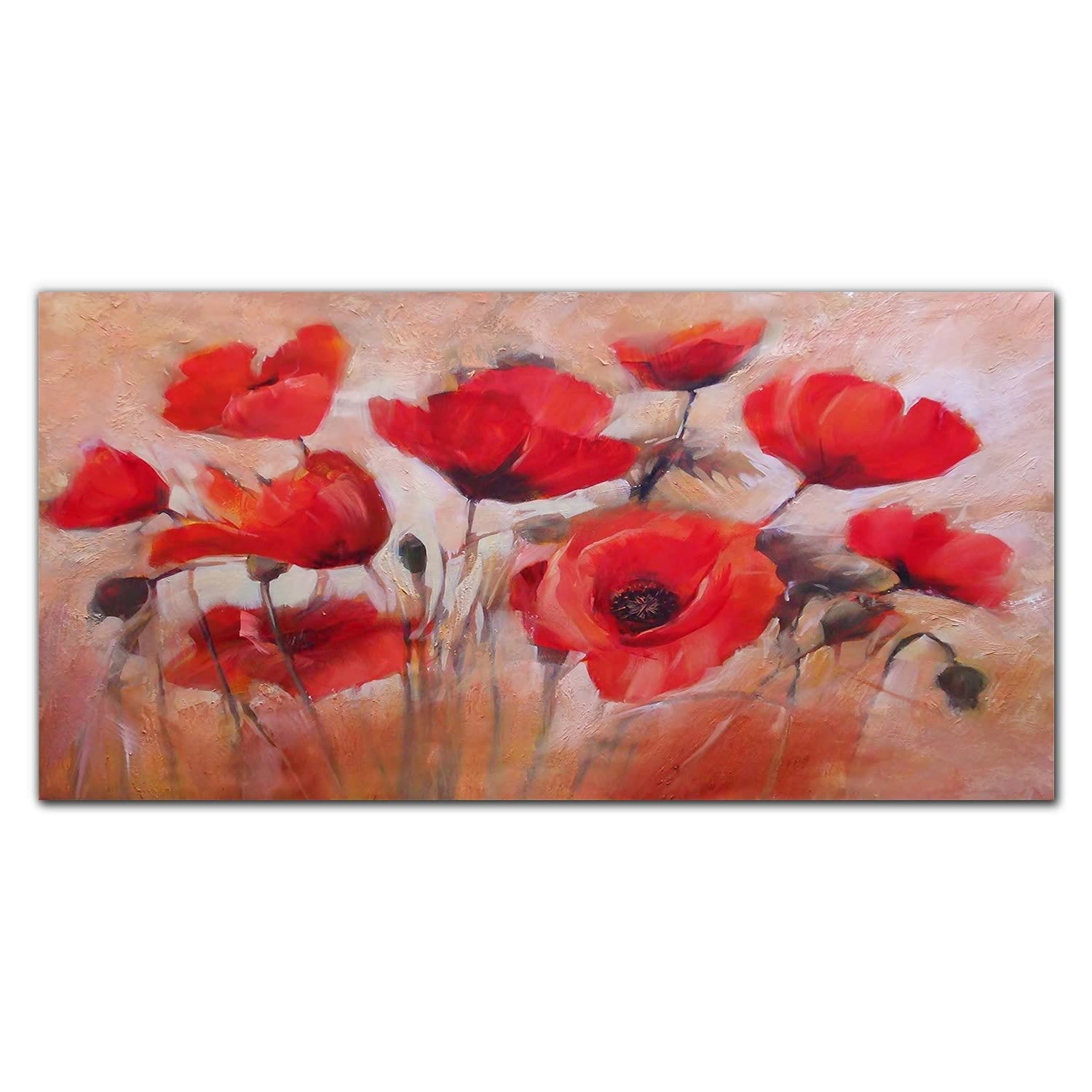 Crédence de cuisine en verre trempé 140x70cm Peint Maki - Coloray