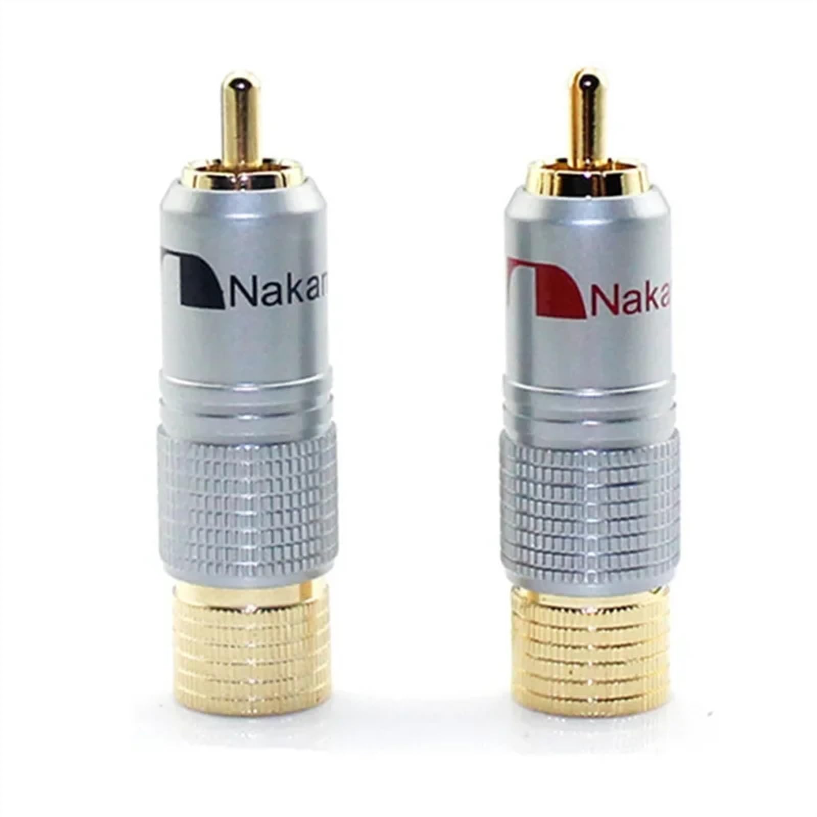 Wtyk złącza RCA męski mosiężny miedziany zacisk głośnikowy lutowanie 10 mm kabel audio pozłacany do wzmacniacza mocy (rozmiar: 2 szt., kolor: mieszany kolor)
