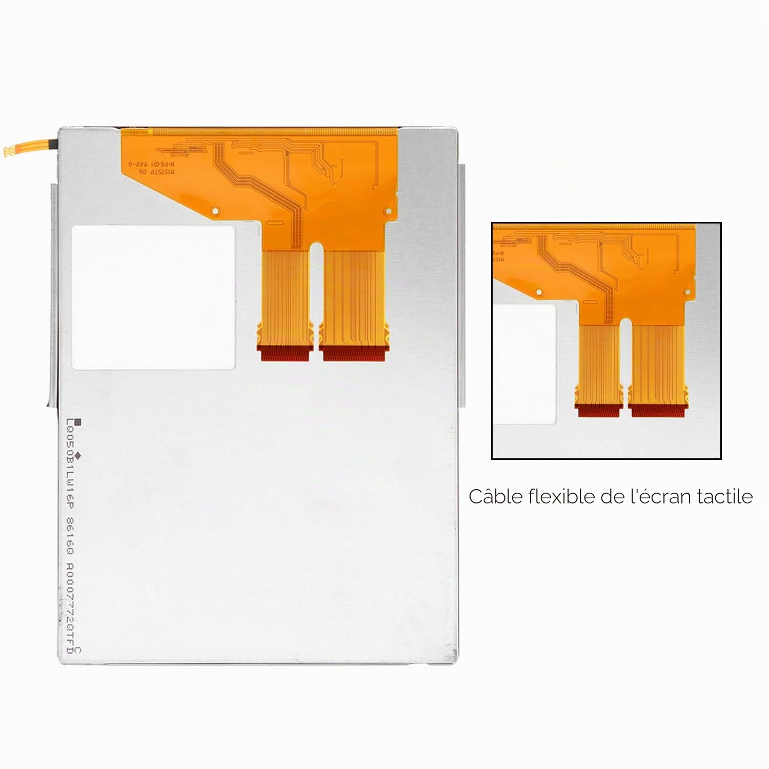 LADYSON Écran de rechange pour Nintendo 2DS 2 DS LCD Kit de réparation avec outils de réparation (numériseur d'écran tactile non inclus)