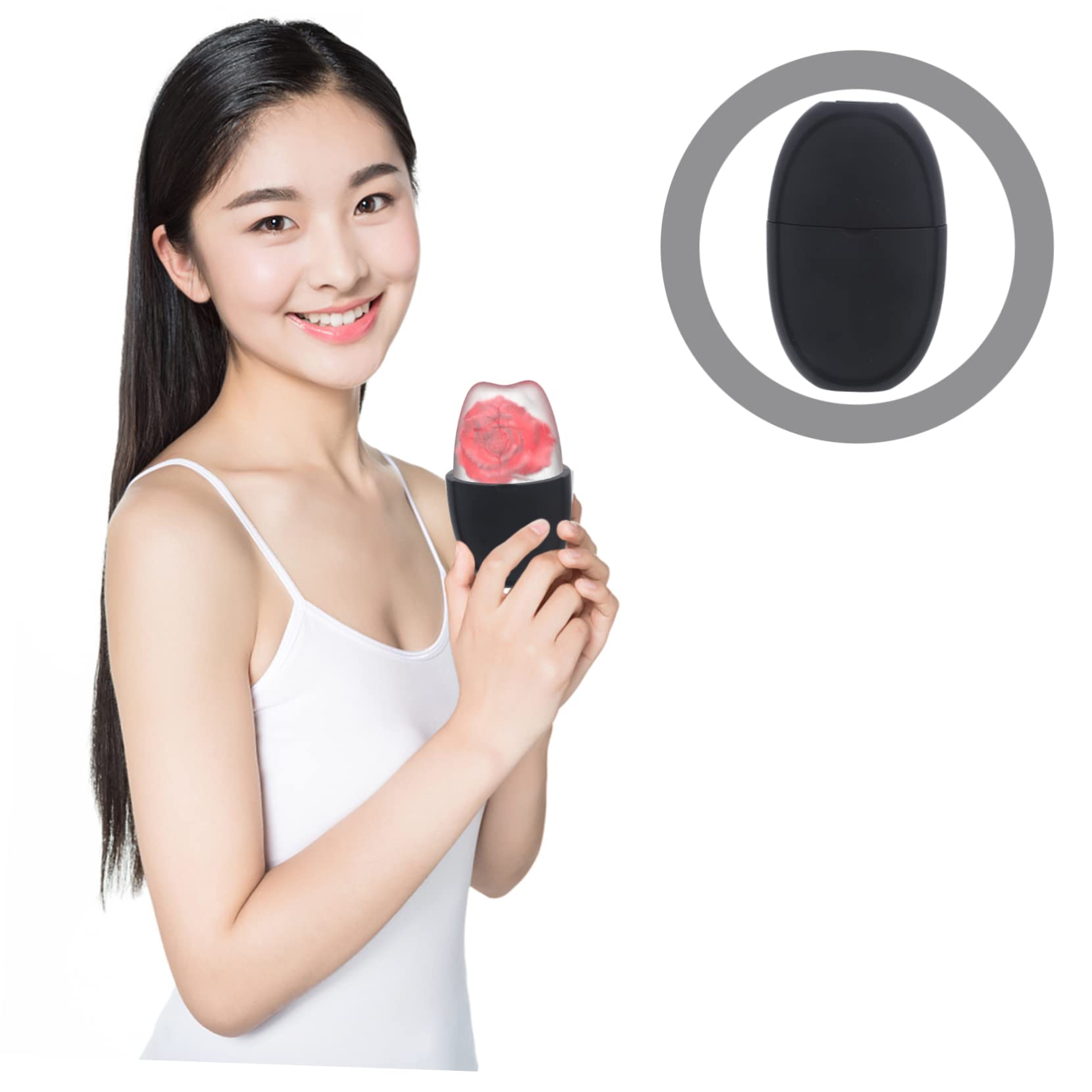 minkissy 3stücke Silikon Gesichtsroller Für Kühleffekt Wiederverwendbarer Eisroller Zur Hautmassage Für Schwellungen Und Augenringe Praktisches Beauty-tool Für Gesichtspflege