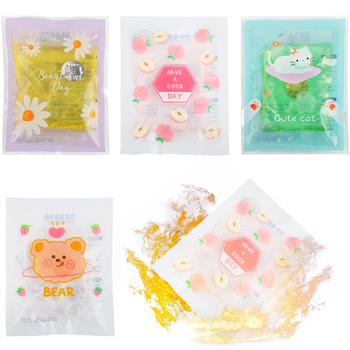 Scaldamani Riutilizzabili MIJOMA - 8 Pezzi Con Stampi Divertenti Per Bambini E Adulti - Foto 9