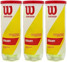 Bola De Tenis Wilson Championship - Pack 09 Bolas - 03 Tubo