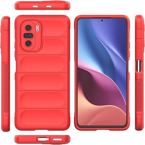 Elubugod Funda para Xiaomi Poco F3, funda suave de TPU para Xiaomi Redmi K40 5G M2012K11AC Redmi K40 Pro, color rojo Elubugod Funda para Xiaomi Poco F3, funda suave de TPU para Xiaomi Redmi K40 5G M2012K11AC Redmi K40 Pro, color rojo