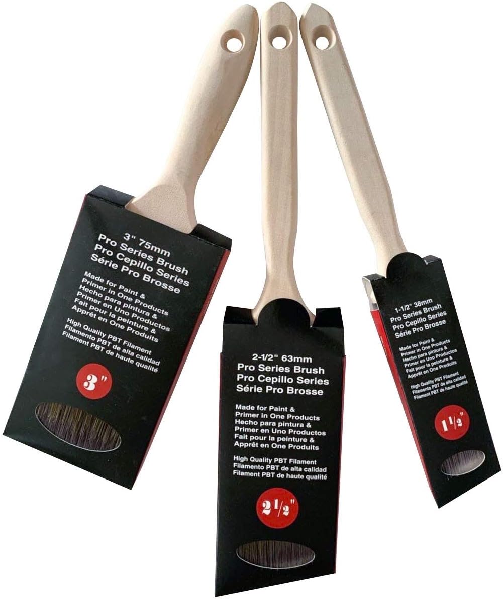 Pro Brush 3 Pack Paint Brushes , Brocha Tools & Home