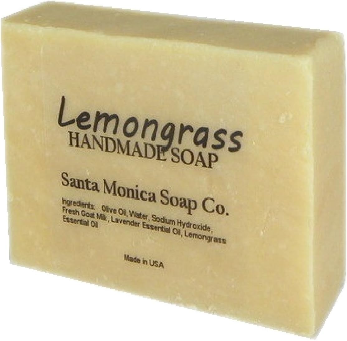 Santa Monica Soap Co. Handmade Soap Lemongrass Beauty & Personal Care