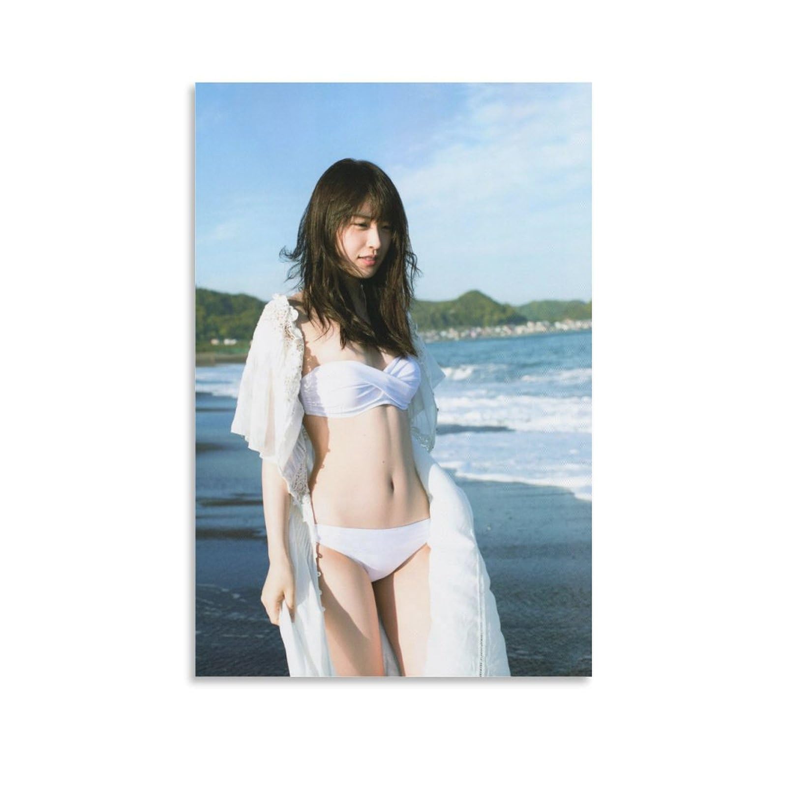 Amazon.co.jp: 高山一実 女優水着写真2ポスター キャンバス 芸術