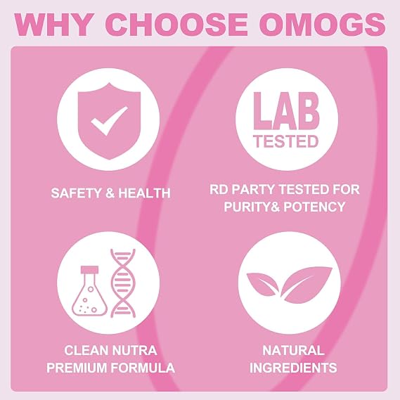 OMOGS Collagen Peptides Powder, with Prebiotics & Cranberry Extract -Hydrolyzed Collagen Peptides Support Hair, Skin, Nail, Bone & Digestive Health, Grass Fed, Non-GMO, for Women & Men