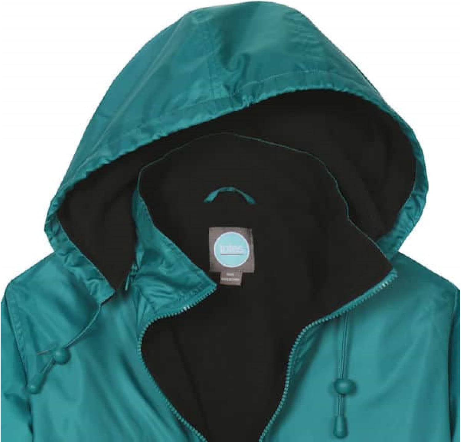 totes Womens Rain Jacket with Hood Rain Coat for Women Waterproof Womens Coats,Teal Blue,2X
