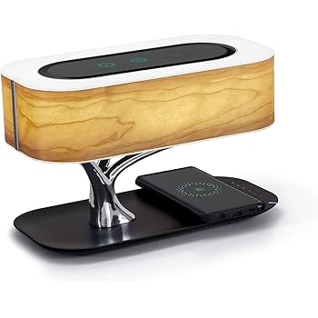 Amazon Com Bonsai Tree Of Light Bedside Smart Table Lamp With Built In Bluetooth Speaker And Wireless Charger For Bedroom Office Living Room Stepless Dimming Desk Lamp With Sleep Mode Home Improvement