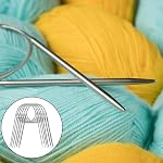 BEZANU Circular Knitting Needles, 6 PCS Stainless Steel Round Knitting Needles Set for Weaving Project (6 Sizes)