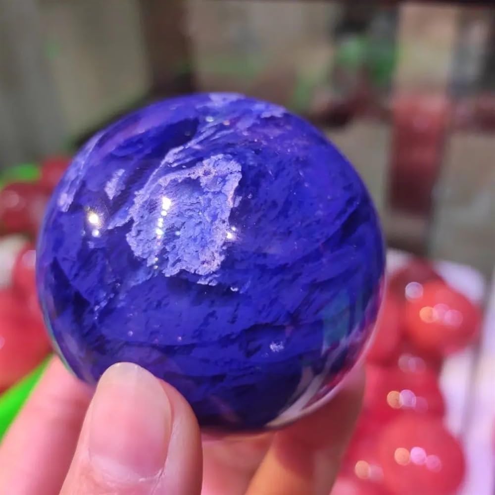 RVBLRDSE Stone Melting Smelting Quartz Sphere Crystal Ball Home Room Decor Gift(5-7cm) Gemstone Stone