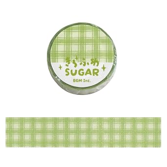 BGM BM-KD006 Check Green Tea Masking Tape