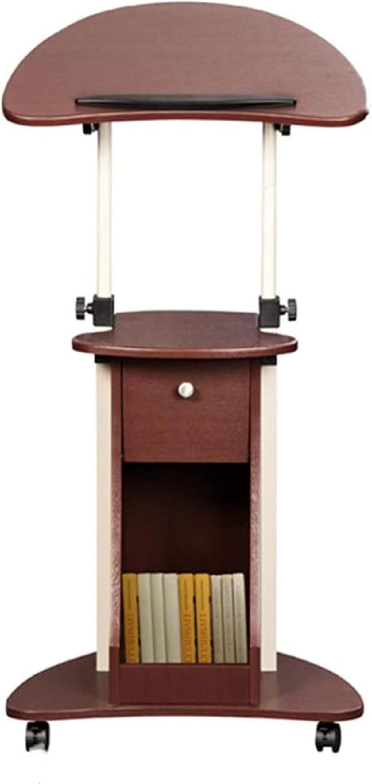 RKNHXAJ Podium Floor Lectern Portable Height Adjustable Lectern Stand Floor Sound Lectern Speaking Lectern with Drawer Presentation for Churchs