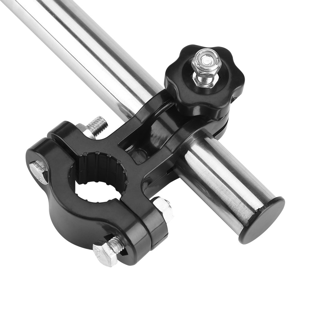 Nikou 360° Adjustable Umbrella Stretch Mount Stand Holder Baby Stroller Pram Bicycle Chair Black - Image 4