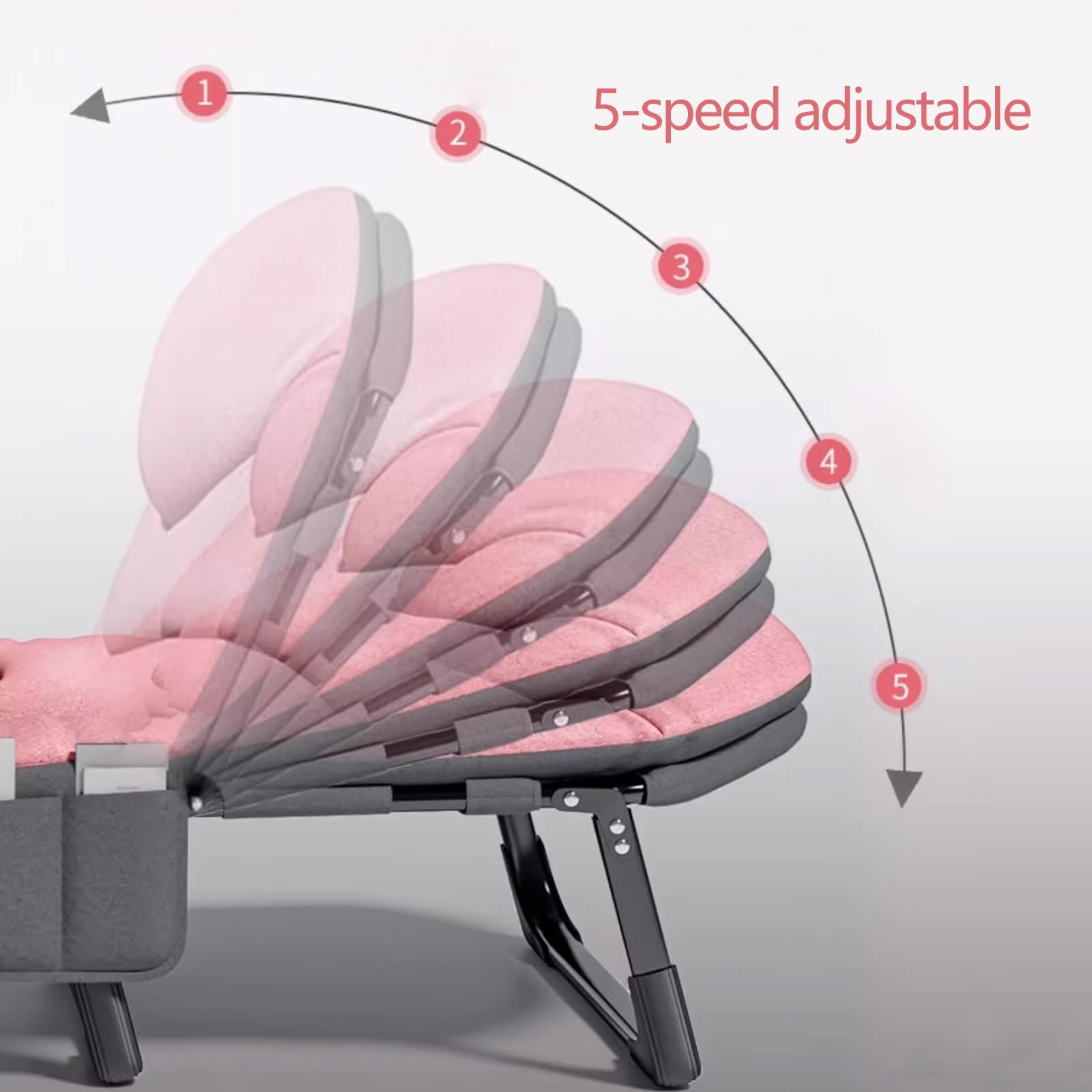 Letto Pieghevole Singolo Con Materasso Memory - Schienale Regolabile 5 Posizioni 300kg - Foto 13