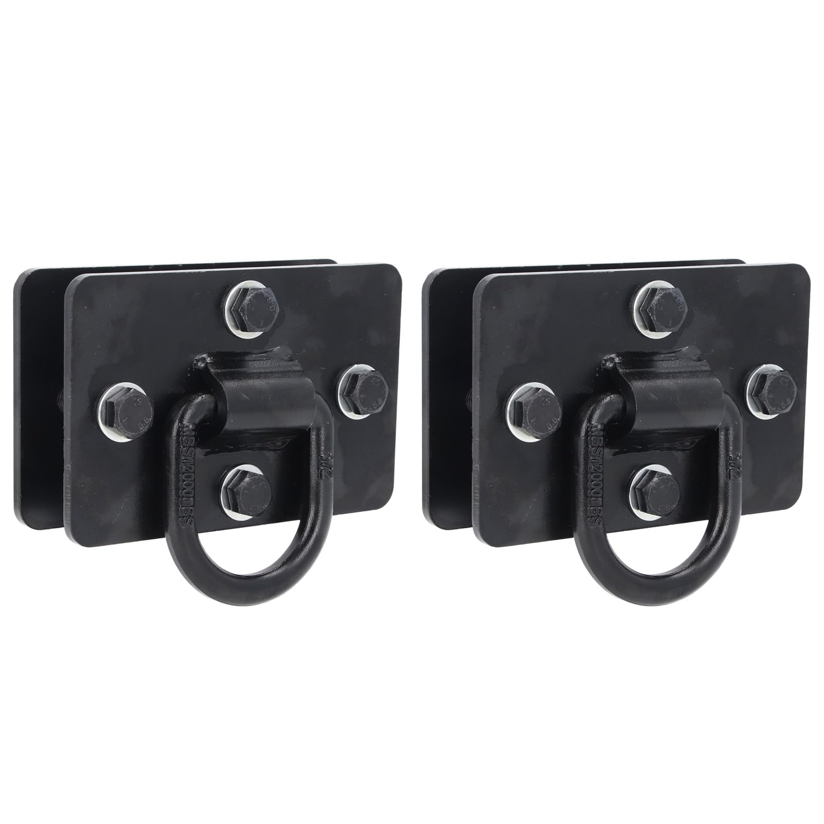 FILFEEL Anillos en D para Remolques, 2 uds., Resistentes Empotrados en Puntos de Anclaje de Amarre, Capacidad de 12000 Libras para Plataforma de Camión y Piso de Remolque