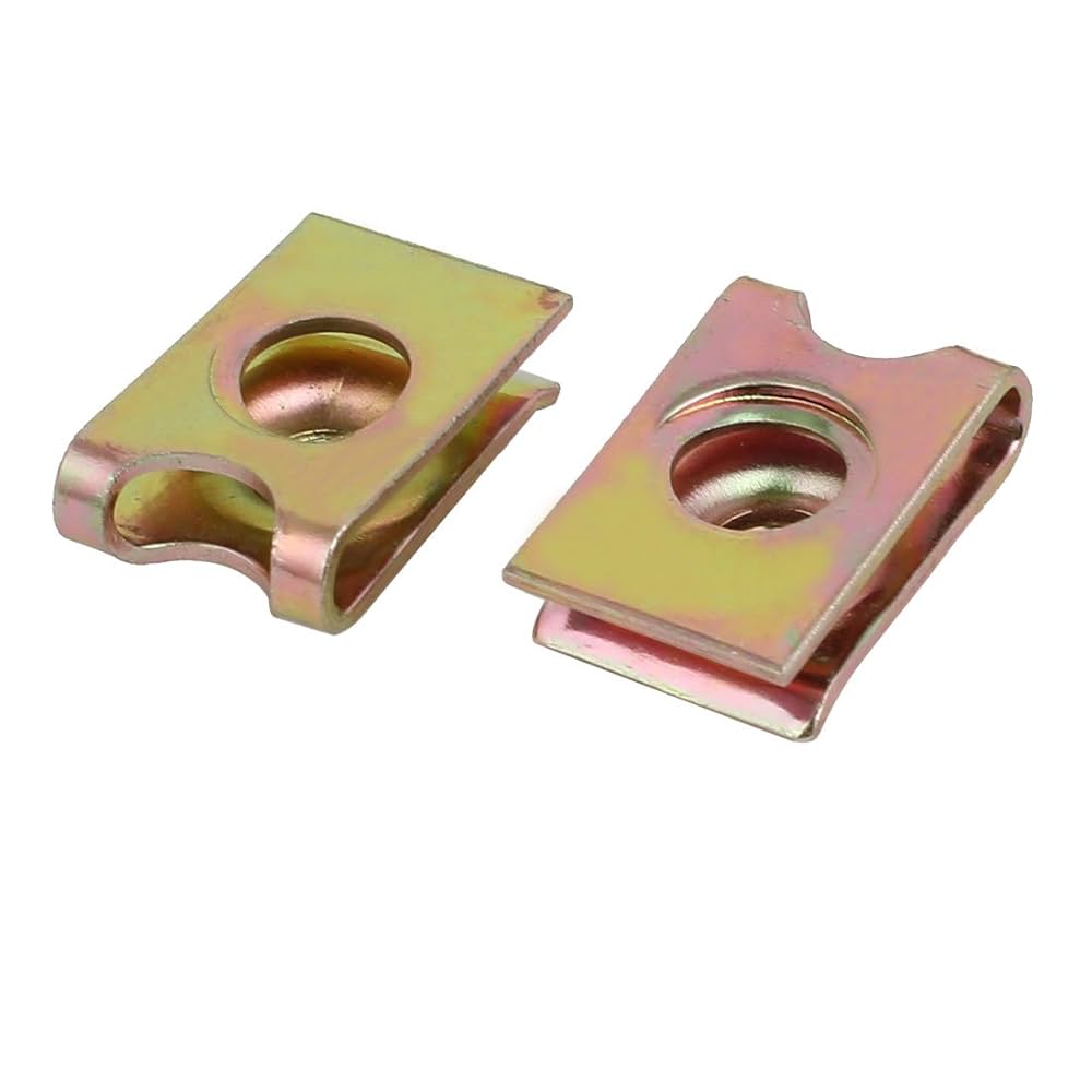 Sourcingap 20pcs 6 X 1 Pitch Etric Thread Carbon Steel Zinc Plated