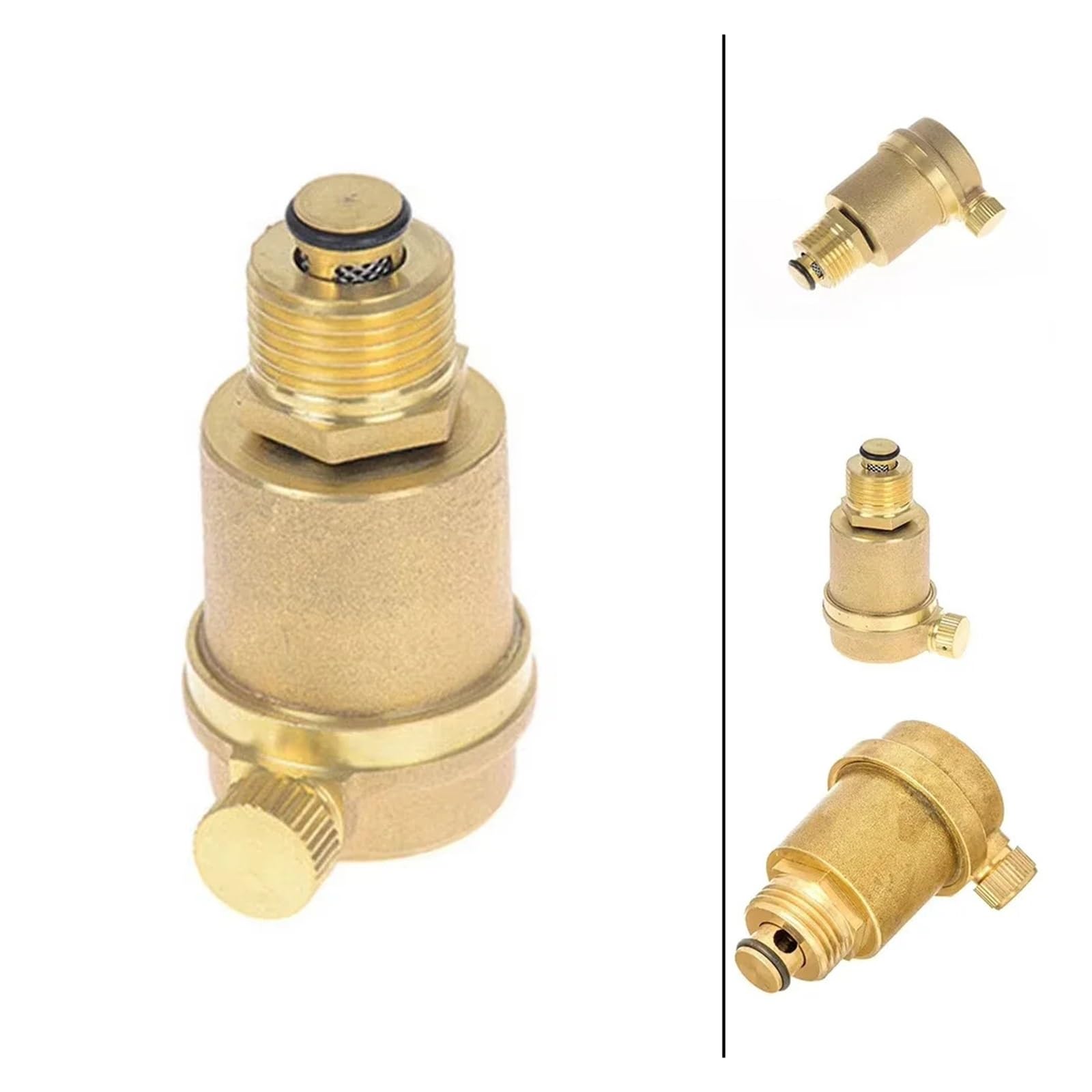 Llave De Paso Agua 1 Válvula De Alivio De Presión De Latón De 1/2" BSP (61 Mm) For Calentador Solar De Agua. Válvula De Alivio De Presión Con Ventilación Automática For El Hogar.
