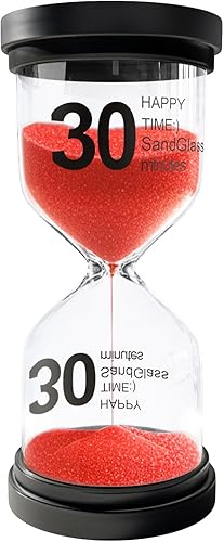 Miniatura 20 de Temporizador de arena de 1 minuto, reloj de arena de plástico para niños, temporizador de reloj de arena acrílico, reloj de arena pequeño de 1